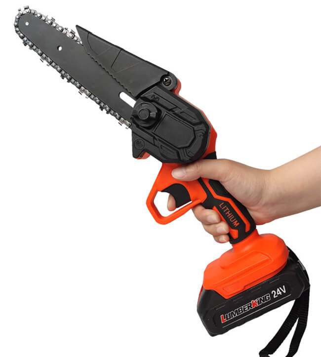 6Inch Battery Powered Handheld Mini Chainsaw Brushless ChainSaw Pruning Shears