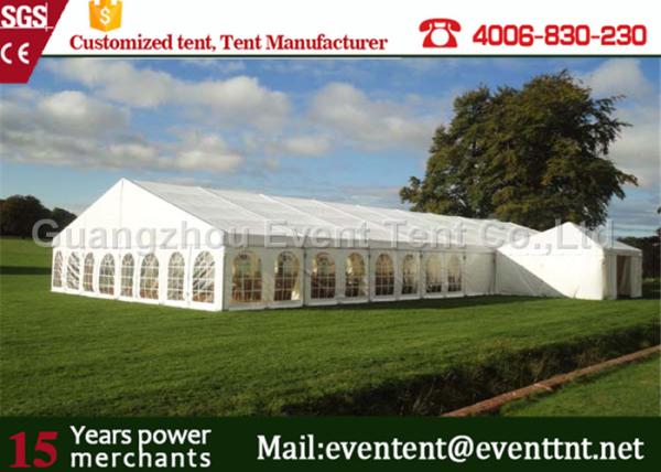 500 People Wedding Party Tent White marquee With Durable PVC Fabric Waterproof