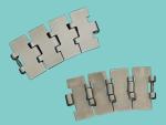 SS802 SS805 stainless steel flat top chains double hinge straight running