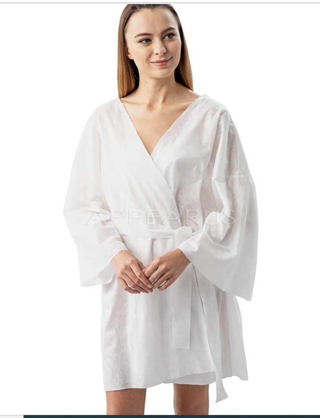 Wholesale Unisex White Waffle Dressing Gown PP Beauty Salon Kimono Robes