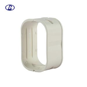 Quality 150mm White PVC Decorative Duct Kits Split Air Conditioner Pipe Cover Joint Straight Coupling wholesale