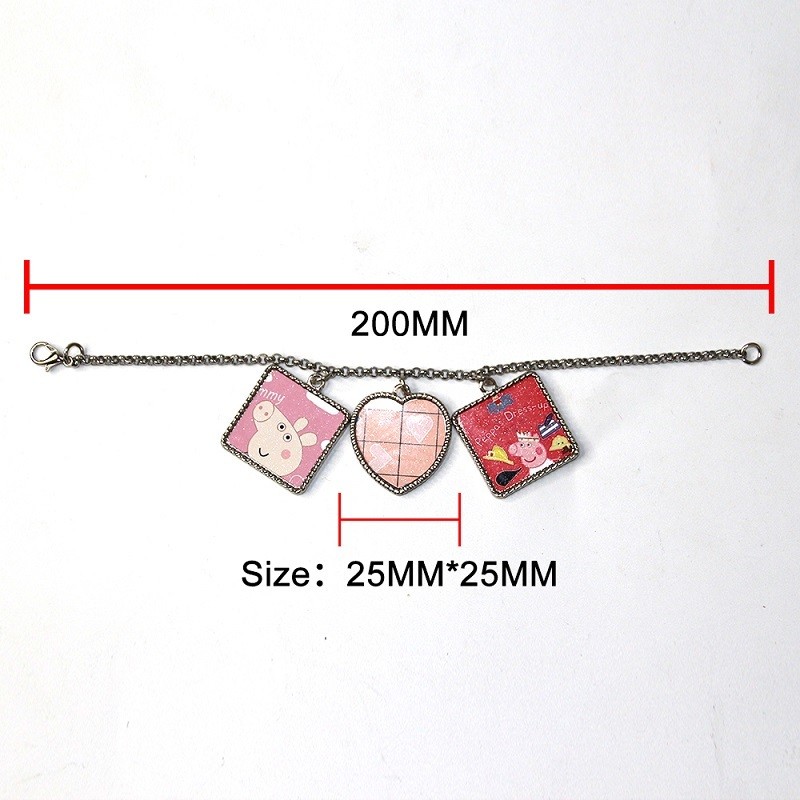 Personalized Sublimation Blank Bracelet For Women And Man Charm Bracelet Zinc Alloy