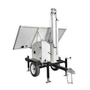 Quality Customized Mobile Solar Surveillance Trailer With 3*200W Solar Panels wholesale