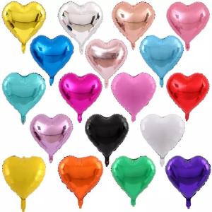 Quality Wholesal 18 inch heart shape party decoration balloon foil balloons for wedding wholesale