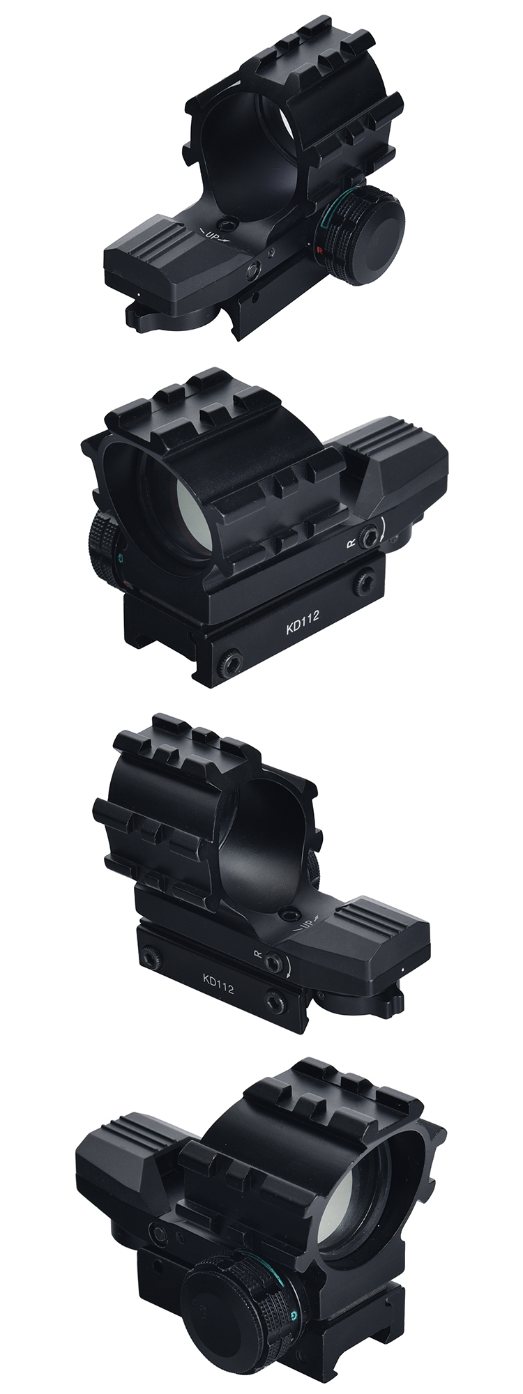 Red Green Dot 1X Magnification Optical Sight Scope with Free Eye Relief mm