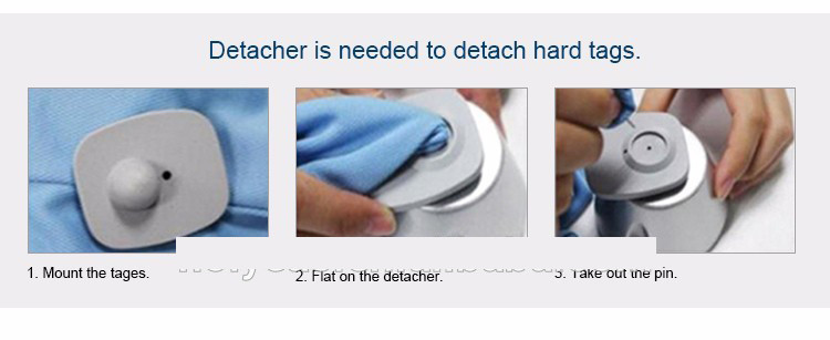 Anti shoplifting system eas nail plastic tag pin rf clothing alarm tag for shoes store