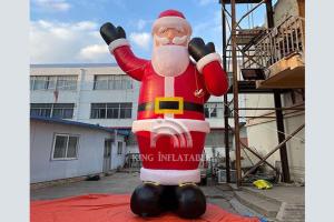 Quality Giant Inflatable Santa Claus With A Gift Bag Christmas Decorations Outdoor wholesale