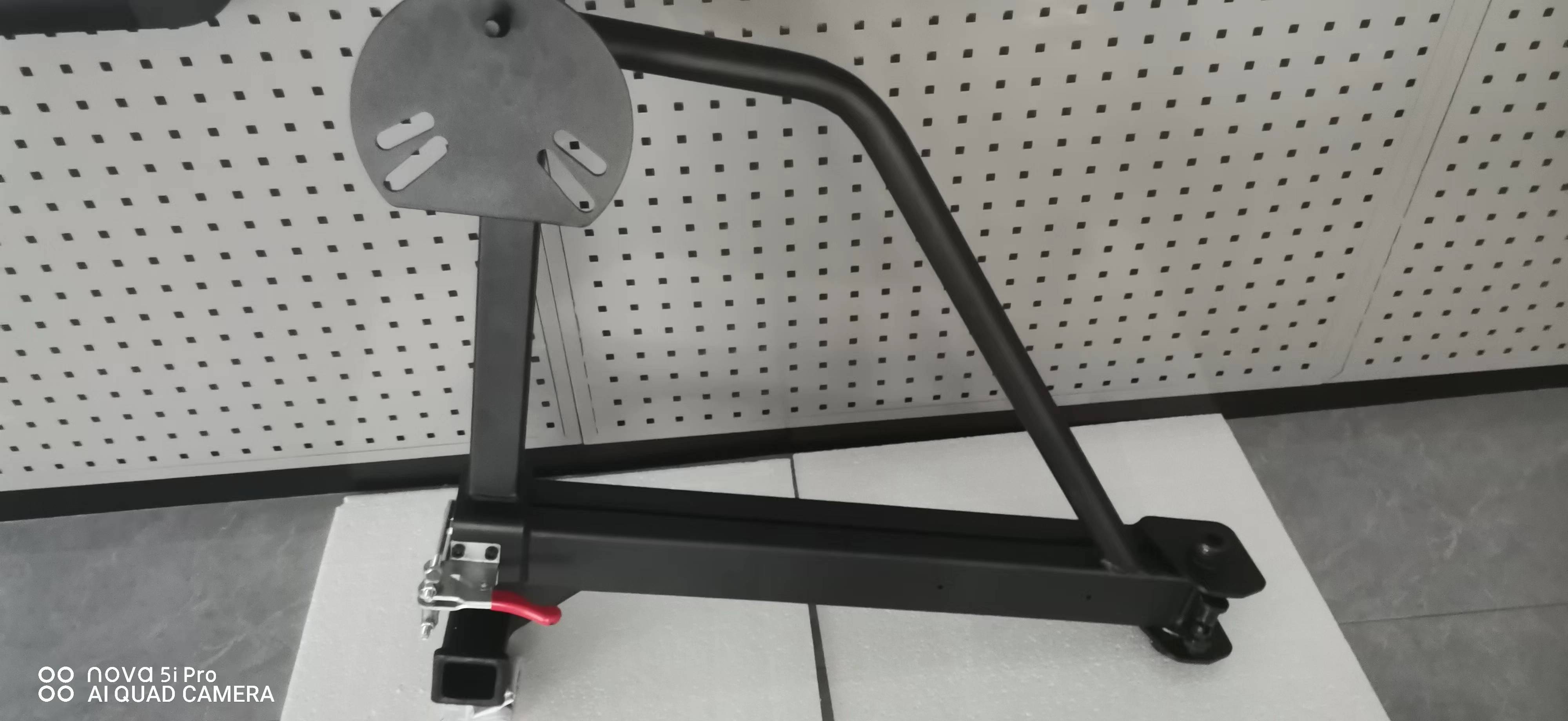 Black Steel Hitch Mount Spare Tire Carrier for Toyota Bike Carrier Modification