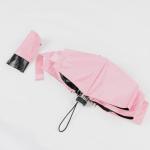 Women Pink Small Lightweight Umbrella , Foldable Uv Ultra Compact Umbrella