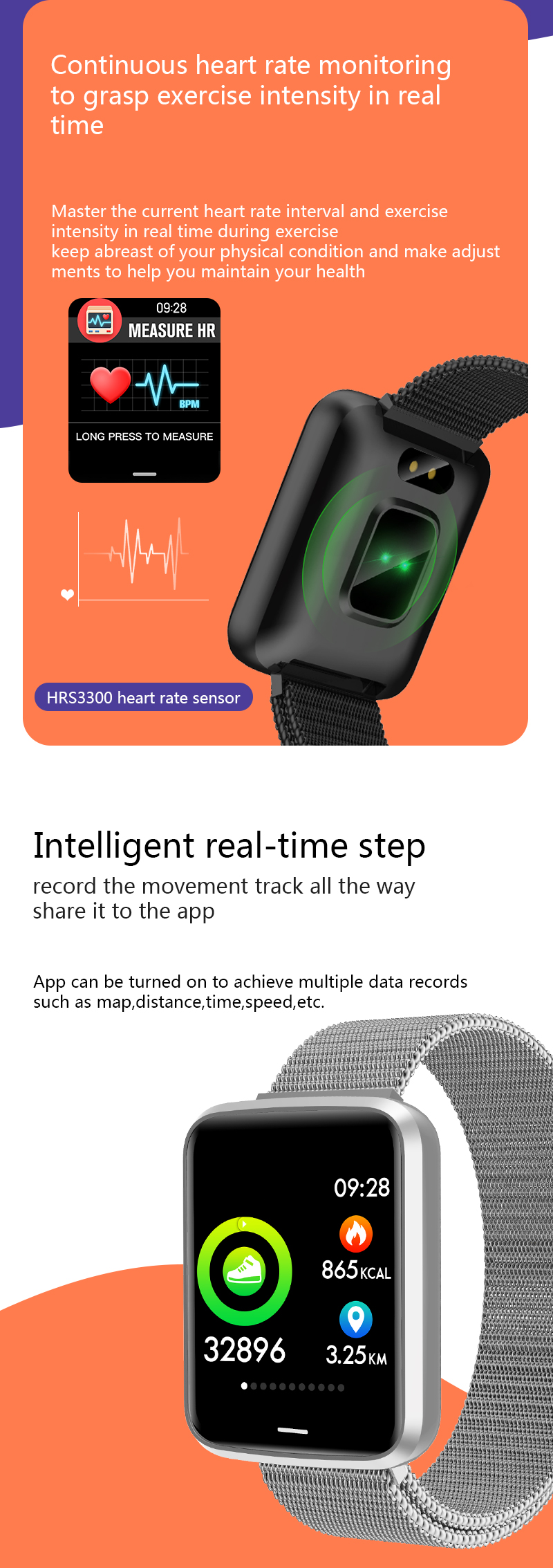 H19 Sports Watch 1.3" OLED 240*240 resolution RFID Kids Waterproof Smartwatch Medical Equipments Thermometry