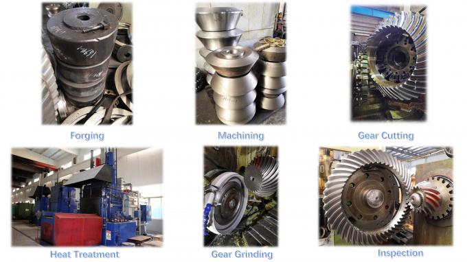 16 Module 20CrNi2MoA Bevel Spiral Gear Grinding Transmission Gears 0