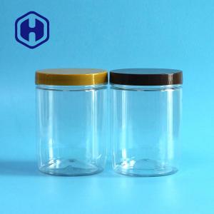 Quality Transparent 500ml Plastic Packaging Jar Screw Lid Custom Logo wholesale