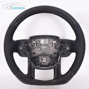 Quality Black Carbon Fiber Land Rover Steering Wheel Alcantara Matte Black wholesale