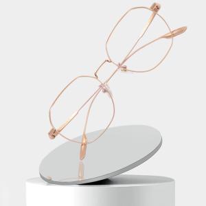 Quality Geometric Round Full Rim Titanium Eyeglasses Prescription Trend wholesale