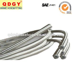Quality PU cover stainless steel braided flexible brake hose line wholesale