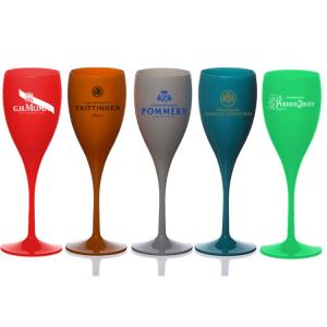 Quality Party 150ml Plastic Champagne Glasses Cocktail Plastic Wine Goblet Customized Color And Logo wholesale