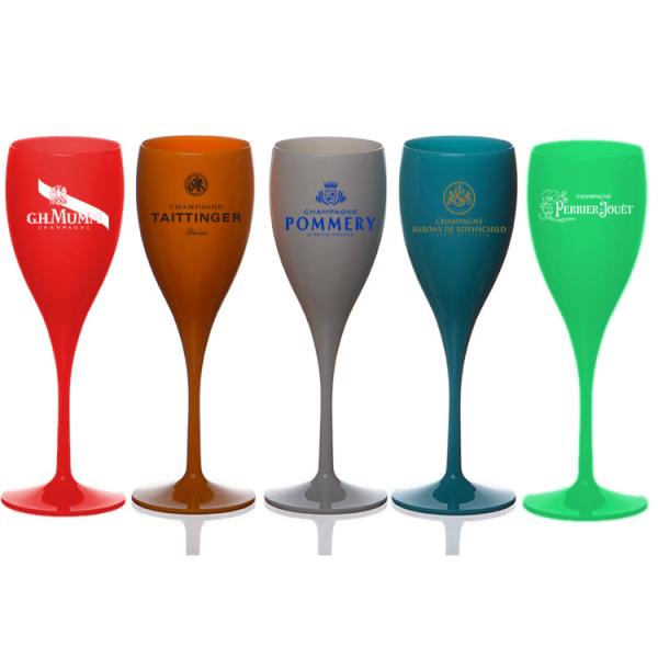 Party 150ml Plastic Champagne Glasses Cocktail Plastic Wine Goblet Customized