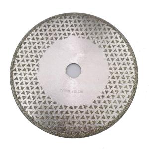 Quality 7 Inch Electroplated Diamond Cutting &amp; Grinding Blade Both Side Coated For Granite Marble wholesale