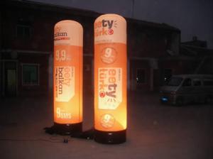 Quality Advertising Inflatable Lighting Pillar , Led Light Inflatable For Decoratin wholesale