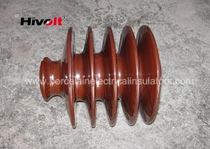 Quality Distribution Lines 33kv Pin Insulator With Zinc Thread Brown BS Standard wholesale