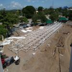 Q355 Steel Space Frames 0.5mm 0.9mm Construction Steel Structure Roofing