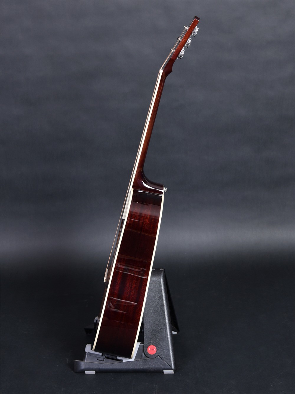 Full solid wood left hand acoustic guitar, solid spurce top, solid mahogany back and side