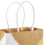 CMYK 4 Color Offset Printing Kraft Paper Shopping Bags With Your Own Logo Custom