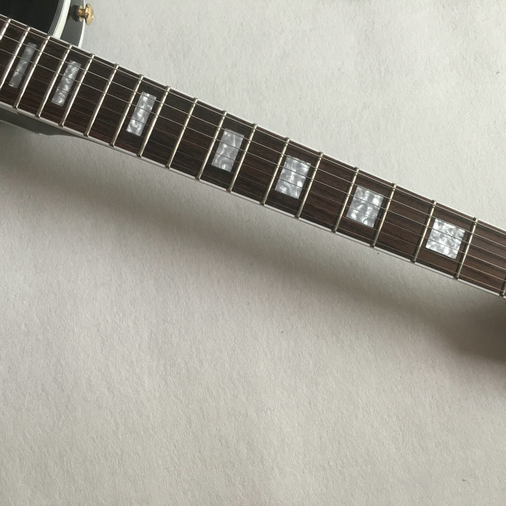 Top quality only one pickup lp custom black beautify Electric Guitar,Custom guitar,Golden hardware