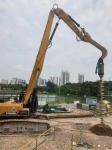 Q355B Hydraulic Vibratory Pile Driver , Vibratory Hammer For Excavator 33-33 Ton