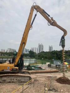 Quality Q355B Hydraulic Vibratory Pile Driver , Vibratory Hammer For Excavator 33-33 Ton Long boom arm wholesale
