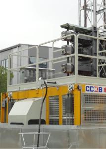 Quality VFD Motor Rack And Pinion Elevator , Construction Site Lift Max Lifting Height 0–46 M/Min wholesale