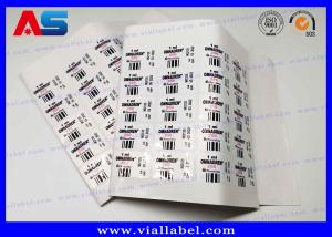 Quality PET Plastic 2ml Sterile Injection Peptide Bottle Labels Waterproof Eco Friendly small bottle labels wholesale