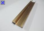Shinning Golden Electrophoresis Aluminum Kitchen Profile Upmarket Customized
