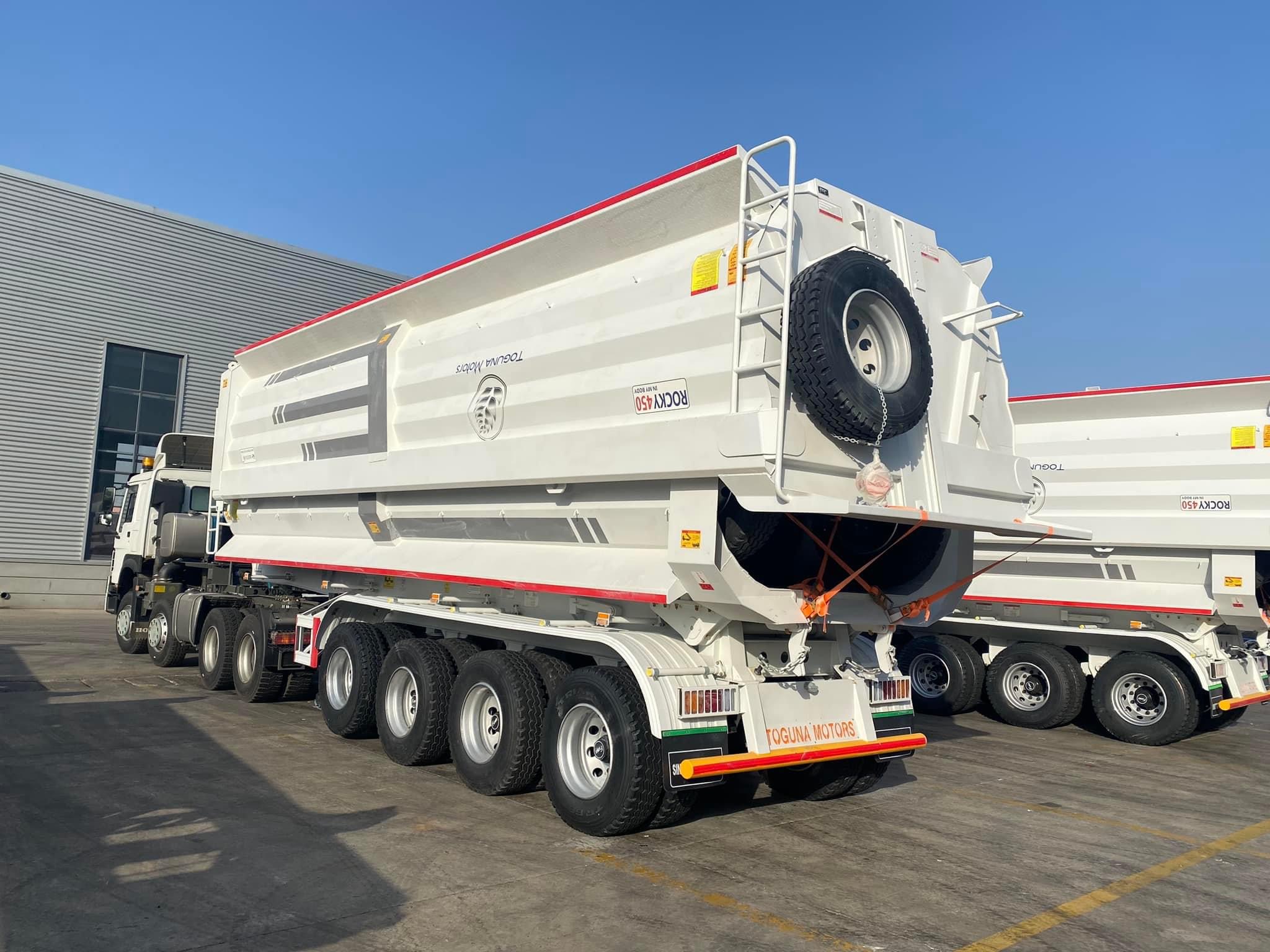 3 /4 /5 Tri Axle 35 Cubic Meter 40 Cbm 60 Tons 80ton Heavy duty Dump Truck U-shape Tipper Semi Trailer for Sale