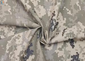 Quality Dyed Ground Printed CVC65/55 RIPSTOP Camouflage Print Fabric 14S*14S 84*52 Workwear wholesale