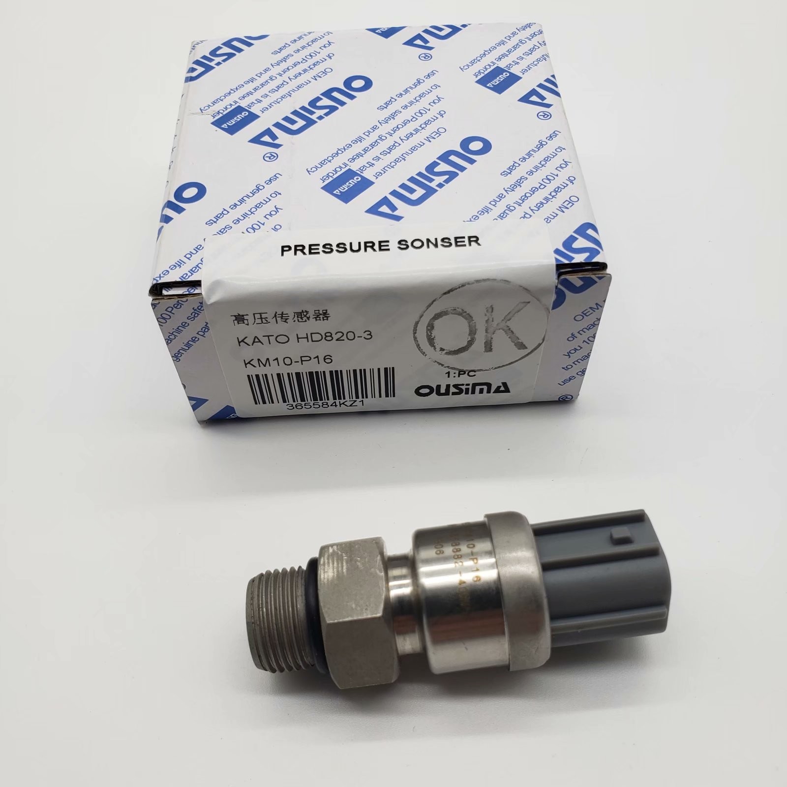 OUSIMA Excavator Parts KM10-P16 High Pressure Sensor For KOTA HD820-3