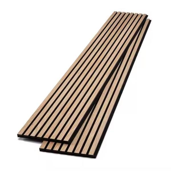 Factory Wholesale Soundproof Acupanel Acoustic Wood Panel Veneer MDF PET Slat