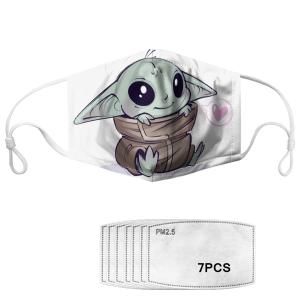 Quality Cartoon Yoda Adjustable Children Washable Face Mask wholesale
