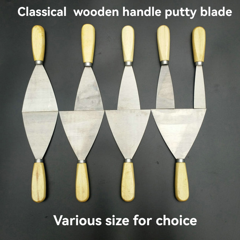 DIY Grade Stainless Steel Blade Rose Wood Handle Scraper Tool for Building Decoration