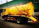 Tilt Steering Wheel Vacuum Sewage Suction Truck / Sewage Cleaning Truck
