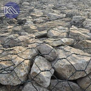 Quality 3*1*0.5m PVC Coated Wire Mesh Gabion Basket Stone Filled Gabion Cages Retaining Walls wholesale