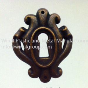 Quality Cabinet lock onlays,L44mm*W37mm,Zinc alloy,antique copper,OEM size &amp; finish. wholesale