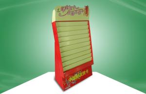 Quality Christmas Gift Card Cardboard Display Racks With Tiers , recyclable wholesale