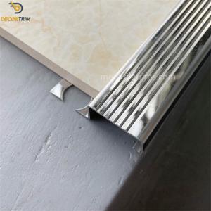 Quality 12mm Brush Stair Nosing Tile Trim Stainless Steel 304 Material wholesale