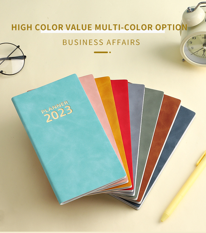 Leather Cover Notebook for Promotion Saddle Stitching Binding Journal Stationary