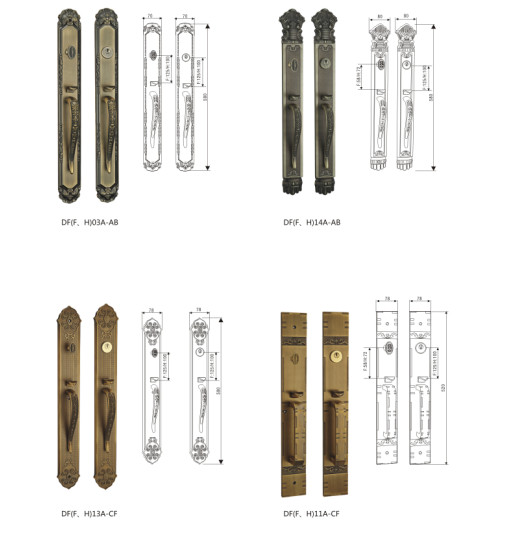 Zinc Alloy Deluxe Security Door Hardware Locks 12BCF OEM Service