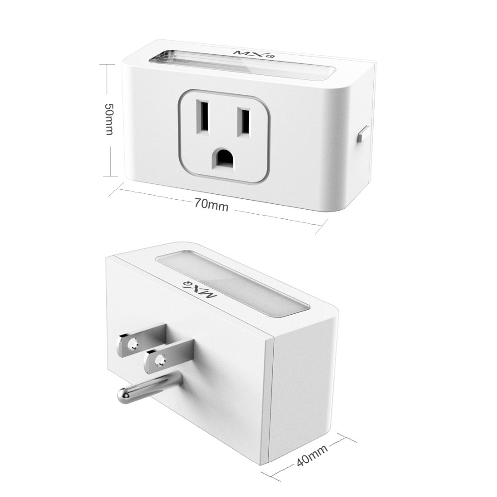 Remote Control Electric Wall Socket , 30 Meters Radio Range Us Electric Socket