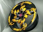 Dragon Style 22 Inch SUV Wheels 1 Piece Gold Black 5x120mm