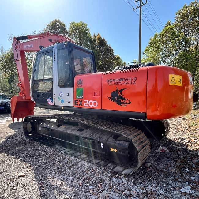 Used Original Excavator HItachi EX200-5 Middle Crawl Excavator 0.8m3 Bucket Capacity