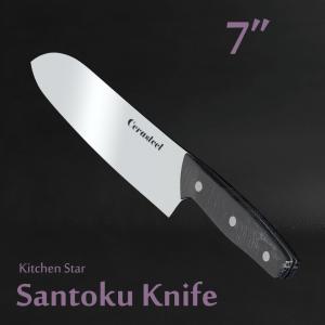 Quality Wear Resistance Santoku Knife Kitchen / Cerasteel Chef Utility Knife wholesale